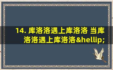 14. 库洛洛遇上库洛洛 当库洛洛遇上库洛洛……